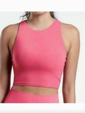 Athleta Concious Crop Bra D-DD Hibiscus Tea Pink